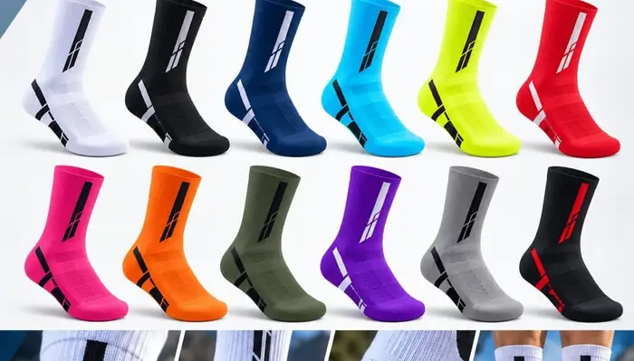 Medias de ciclismo en doce colores